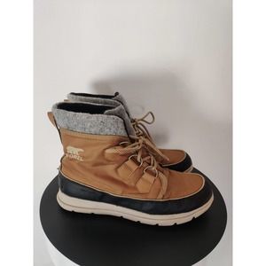 (V10)Sorel Women Explorer Carnival 'Elk' NL3421-286 Waterproof Winter Boots 9.5